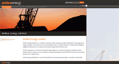 Desktop Screenshot of ambreenergy.com.au