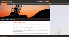 Desktop Screenshot of ambreenergy.com